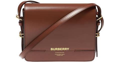 Burberry grace leather shoulder bag